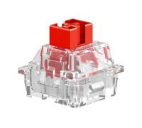Glorious Gaming Switches lineales Hall Effect Fox (36 pzs) para teclados mecánicos, preengrasados, switches Rojos silenciosos, switches magnéticos para HE con Hot Swap, RGB para retroiluminación
