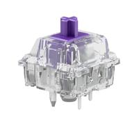 Glorious Gaming switches Mako (110 pcs) switches táctiles para Gaming y teclear, diseño Transparente para RGB, preengrasados, para teclados mecánicos con Conectores Hot Swap de 5 Pines