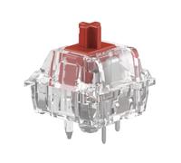 Glorious Gaming switches Pesados lineales Fox (110 pzs) para teclados mecánicos, preengrasados, switches Rojos silenciosos con Hot Swap, RGB máx para retroiluminación, compatibles con Cherry MX