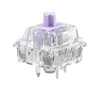 Glorious Gaming switches ultraligeros Mako (110 pcs) switches táctiles para Gaming y teclear, diseño Transparente para RGB, preengrasados, para teclados mecánicos con Conectores Hot Swap de 5 Pines