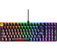 Glorious Gaming - Teclado mecánico intercambiable en caliente - Negro - Teclado con cable de tamaño completo - Perfil bajo - Interruptores estilo Cherry Mx - Teclas de doble disparo e interruptores lineales - Accesorios de configuración para juegos de PC