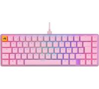 GLORIOUS Gaming GMMK 2 Compact 65% - Teclado Gaming mecánico, Compacto TKL 65%, Carcasa de Aluminio, Personalizable, keycaps Dobles, switches Fox, RGB, distribuciones QWERTY español - Rosa