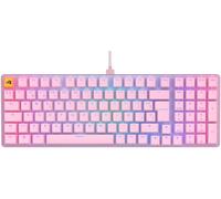 Glorious Gaming GMMK 2 Full Size (96%) - Teclado gaming mecánico, carcasa de aluminio, personalizable, keycaps dobles, switches Glorious Fox, RGB, distribuciones QWERTY español - Rosa