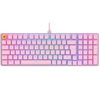 Glorious Gaming GMMK 2 Full Size (96%) - Teclado gaming mecánico, carcasa de aluminio, personalizable, keycaps dobles, switches Glorious Fox, RGB, distribuciones QWERTY inglés - Rosa