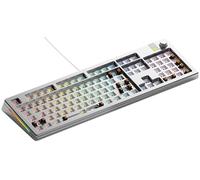 Glorious Gaming GMMK 3 Pro Barebones: tangentbordssats Med vred, modulärt aluminiumhölje Och packningssystem, utbytbara brytare, 100% fullstorlek, ljuddämpande skum, aluminiumplatta, ANSI - Silver