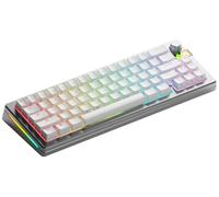 Glorious Gaming GMMK 3 Pro HE: Teclado Gaming inalámbrico, Hall Effect, Carcasa de Aluminio, tasa 8K, switches Hot Swap MX/HE, acción Ajustable, Compacto 65% QWERTY Estadounidense (Plata)