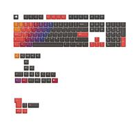 Glorious Gaming - Teclas GPBT Gradient en PBT no decolorable (Celestial Fire), aptas para teclados mecánicos Custom de formatos 100%, 75%, 65% y 60%, distribución QWERTY Estadounidense