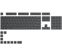 Glorious Gaming 115 keycaps GPBT - Perfil Cherry, plástico PBT superduradero, estética llamativa, sonido superior, tipografía original, distribución inglesa de EE. UU. - Negro ceniza