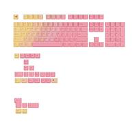 GLORIOUS GPBT Keycaps PBT Superduradero Perfil Cherry QWERTY US Grapefruit