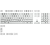 Glorious Gaming 115 keycaps GPBT - Perfil Cherry, plástico PBT superduradero, estética llamativa, sonido superior, tipografía original, distribución inglesa de EE. UU. - Blanco ártico