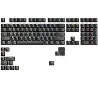Glorious Gaming 123 keycaps de doble inyección ABS (distribución de EE. UU.) - Diseño de doble molde, indeleble, apto para RGB, etiquetas nítidas, mecanismos MX, distribución de EE. UU. - Negro