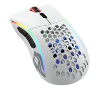 GLORIOUS Model D- Wireless Ratón Gaming Inalámbrico Ligero (Matte White) | Conectividad sin lag, sensor BAMF avanzado, batería de larga duración, deslizadores PTFE, formato colmena, iluminación viva
