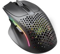 GLORIOUS Model I 2 Wireless Ratón Gaming Ergonómico Multibotón (Negro) | Conectividad híbrida 2.4 GHz y Bluetooth, sensor BAMF 2.0 26K, 9 botones programables, switches 80M clics, batería larga