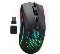 Glorious Gaming Model O 2 Wireless Ratón gaming inalámbrico - Híbrido 2,4 GHz y Bluetooth, 68g superligero, gran batería, sensor PPP 26K, RGB, ambidiestro, 6 botones, deslizadores de PTFE - Negro