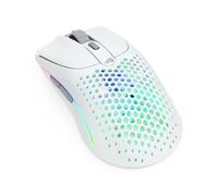 Glorious Gaming Model O 2 Wireless Ratón gaming inalámbrico - Híbrido 2,4 GHz y Bluetooth, 68g superligero, gran batería, sensor PPP 26K, RGB, ambidiestro, 6 botones, deslizadores de PTFE - Blanco