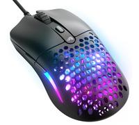 Glorious Model O Eternal: ratón Gaming RGB - con Cable - Ultraligero 55 g - Iluminación RGB Personalizable - 6 Botones programables - Diseño simétrico - Sensor óptico 12K dpi - PC/Mac - Negro