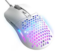 Glorious Model O Eternal: ratón Gaming RGB - con Cable - Ultraligero 55 g - Iluminación RGB Personalizable - 6 Botones programables - Diseño simétrico - Sensor óptico 12K dpi - PC/Mac - Blanco
