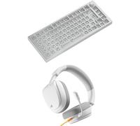 GLORIOUS Pack GMMK Pro 75% Barebone ISO White Ice + GHS Eternal - PC Version - White