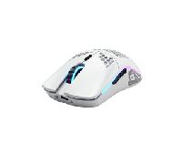 Glorious Gaming Model O Wireless Ratón gaming inalámbrico - 69 g superligero, diseño colmena, RGB, ambidiestro, sin lag 2,4 GHz inalámbrico, hasta 71 horas de batería - Blanco mate