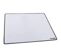 Glorious Gaming Alfombrilla de tela (XL pesada) - Bordes cosidos, superficie lisa para velocidad y control, base antideslizante, lavable a máquina, grande (460 x 410 x 5 mm) - Blanco