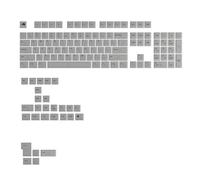 Glorious Gaming - Teclas Polychroma RGB de diseño translúcido, para teclados mecánicos Custom de formatos 100%, 75%, 65% y 60%, distribución QWERTY Estadounidense