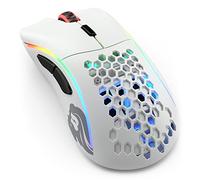 Glorious Ratón inalámbrico Modelo D para Juegos, 69 g, superligero, sin retrasos, 2.4 GHz, batería de hasta 71 Horas, RGB, Sensor BAMF, ergonómico, 6 Botones, Blanco Mate