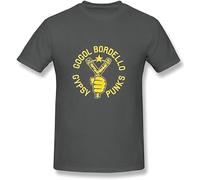 Glorious Return Men's Gogol Bordello Band Logo T Shirt Grey M