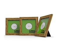 Glorious Vinyl Frame Set 7" Rosewood - 3 marcos de cubierta de vinilo para discos de 7'', muestra tus discos favoritos con estilo
