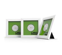 Glorious Vinyl Frame Set 7" White - 3 marcos de cubiertas de vinilo para discos de 7'', Muestra tus discos favoritos con estilo, blanco