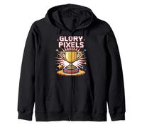 Glory Pixels Pop Culture Retro Videojuego Sudadera con Capucha