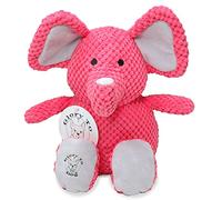 Glory To Dog Estelle The Elephant - Juguete de peluche para perro (tamaño pequeño), color rosa