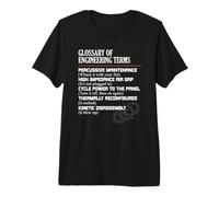 Glosario de términos de ingeniería Definiciones Divertidas del Ingeniero Camiseta Premium