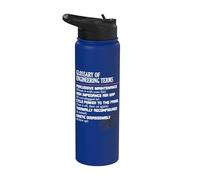 Glosario de términos de ingeniería Definiciones divertidas del ingeniero Stainless Steel Insulated Water Bottle