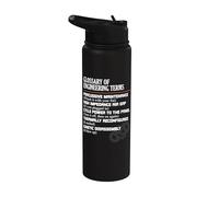 Glosario de términos de ingeniería Definiciones divertidas del ingeniero Stainless Steel Insulated Water Bottle