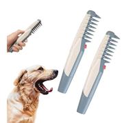 Glosrity Mataway E-Comb,Petsboro Mataway E-Comb For Healthy Skin And Coat,Electric Pet Dog Grooming Comb Hair Trimmer,Pet Hair Knot Remover for Dogs Puppies Cats (2pcs)