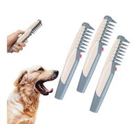 Glosrity Mataway E-Comb,Petsboro Mataway E-Comb For Healthy Skin And Coat,Electric Pet Dog Grooming Comb Hair Trimmer,Pet Hair Knot Remover for Dogs Puppies Cats (3pcs)