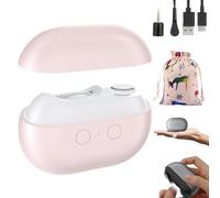 Glosrity Smart Nail Clipper, Cut and Polish Nails in One Piece, 3-in-1 Multi-Functional Smart Electric Nail Clipper, with LED Light, USB Rechargeable Nails Trimmer for Seniors Adults (D)