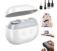 Glosrity Smart Nail Clipper, Cut and Polish Nails in One Piece, 3-in-1 Multi-Functional Smart Electric Nail Clipper, with LED Light, USB Rechargeable Nails Trimmer for Seniors Adults (B)