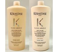 Gloss Absolu : Bain Hydra Glaze 1000ML + Insta Glaze 1000ML Kerastase