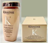 Gloss Absolu Hydra Glaze : Bain Creme 250ML + Masque Creme 200ML Kerastase