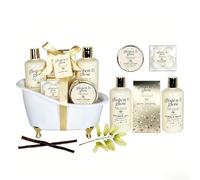 GLOSS ! Cofre de baño LUXURY GOLD - Cofre de belleza para mujer - Cesta de belleza, cuidado y bienestar - Regalo para mujer, cumpleaños, Navidad, profesora, Día de la Madre - BAIGNOIRE