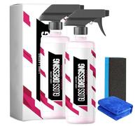 Gloss Dressing for Floor Mats,Gloss Dressing for Plastic,Car Interior Cleaner Black Trim Restorer,Trim & Tire Dressing - Restore Faded Plastics (2Pcs)