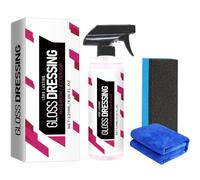 Gloss Dressing for Floor Mats,Plastic Restorer for Cars Ceramic Plastic Coating,Car Interior Cleaner Black Trim Restorer (1Pcs)