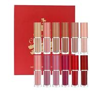 Gloss Labial,Esmalte Impermeable de 12 Colores Duradero | Brillo Labial No Pegajoso | Para Mujeres Chicas Citas Viajes Viajes de Negocios Escenario Vacaciones Compras Reuniones