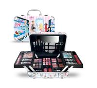 GLOSS! | Paleta de Truco PRINCESS XL para Mujer | 60 piezas: Rubor, Sombra de ojos, Lápiz labial, Esmalte de uñas | Organizador Maletín | Idea para Mujer