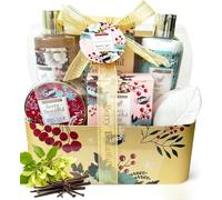 GLOSS ! Set de baño BODY LUXURIOUS GOLD - Set de belleza para mujer - Productos de bienestar - Regalo original para mujer, cumpleaños, Navidad, profesora, San Valentín, Día de la Madre - CORBEILLE