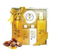 GLOSS ! Set de baño de argán - Set de regalo - Idea de regalo para mujer, cumpleaños, profesora, Navidad, San Valentín, Día de la Madre - Bienestar y relajación - EVASION