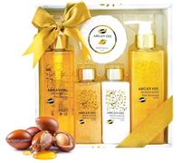 GLOSS ! Set de baño de argán - Set de regalo - Idea de regalo para mujer, cumpleaños, profesora, Navidad, San Valentín, Día de la Madre - Bienestar y relajación - EVASION