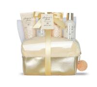 GLOSS! | Set de Baño de Mujer | Set Baño 5 piezas | Perfume de Vainilla y Tilo | Cesta de belleza | Idea Originale per mujer, Compleanno