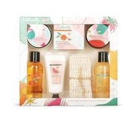 GLOSS! | Set de Baño de Mujer | Set Baño 7 piezas | Perfume de Vainilla y Tilo | Cesta de belleza | Idea Originale per mujer y cumpleaños